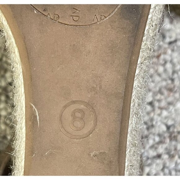 DV Dolce Vita Taupe Suede Manica Lace Up Zip Back Espadrille Wedge 8 M Boho - Picture 9 of 10